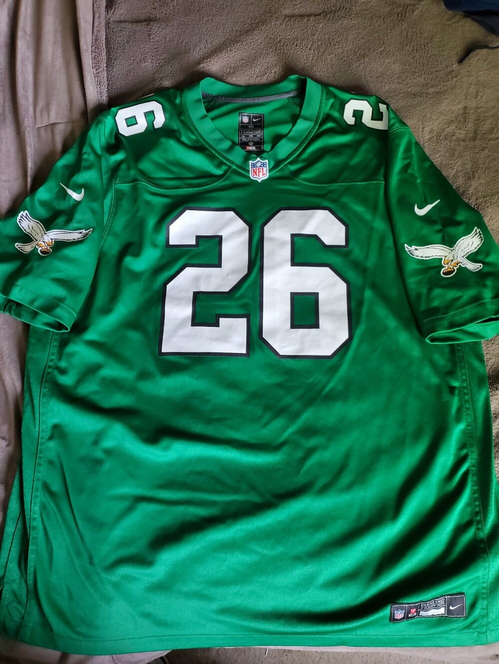 Eagles Saquon Barkley Nike alternate Jersey Sz XXXL